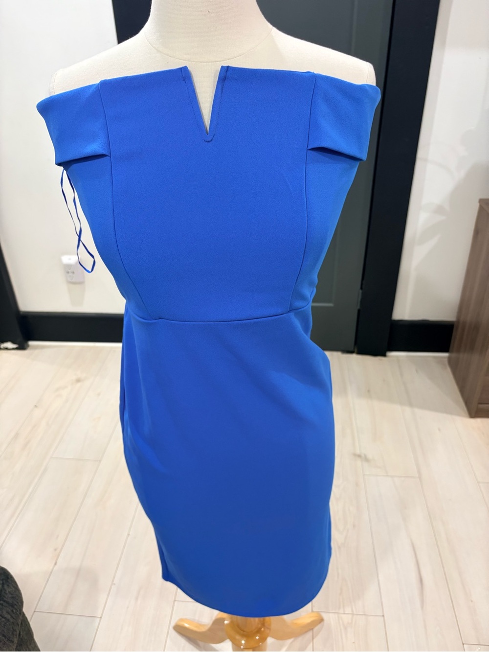 Love By Design One-Shoulder Sheath Dress in Cobalt Blue